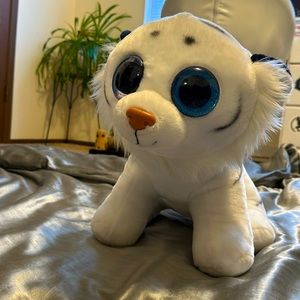 TY Large Tundra White Tiger Stuffed Animal
